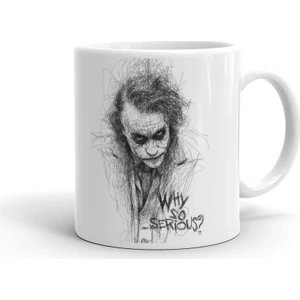 İyi Fikirler Karakalem Joker Seramik Kupa Bardak