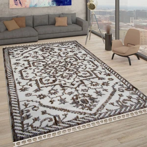 Halı Rona  G3956 Kahve 80X150 cm Saçaklı Modern Halı