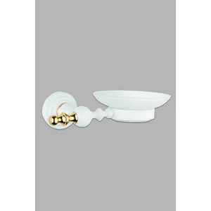 Saray Banyo Artemis Beyaz Gold Sabunluk