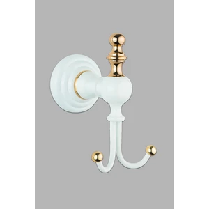 Saray Banyo Artemis Beyaz Gold İkili Bornozluk