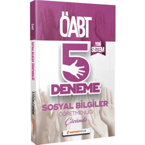 Uzman Kariyer Yayınları ÖABT2020 Sosyal Bilgiler Öğretmenliği Çözümlü 5 Deneme