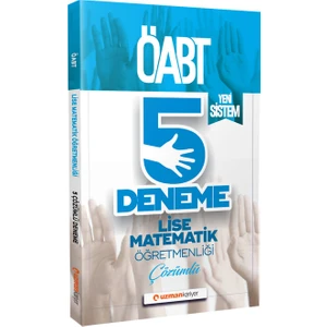 Uzman Kariyer Yayınları ÖABT 2020 Lise Matematik Öğretmenliği Çözümlü 5 Deneme