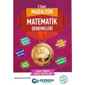 Gezegen Yayıncılık Madalyon 7.Sınıf 10'lu Matematik Denemeleri