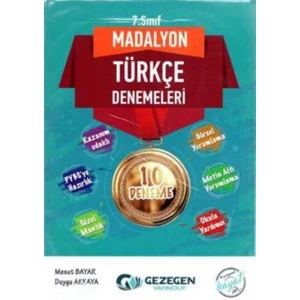 Gezegen Yayıncılık Madalyon 7.Sınıf Türkçe Denemeleri 10 Deneme