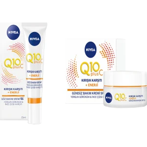 Q10+ C Göz Bakım Kremi 15Ml + Nivea Q10+ Gündüz Bakım Kremi 50Ml