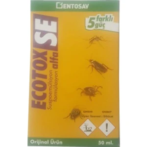 Ecotox Alfa Se 50 ml Kene Sivrisinek Karasinek Hamam Böceği Ilacı