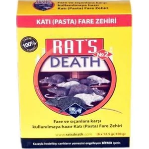 Rats Death Fare Pastası 100 gr Fare ve Sıçanlara Karşı Etkili