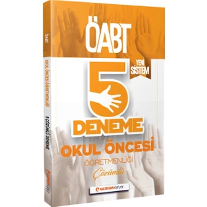 Uzman Kariyer Yayınları ÖABT 2020 Okul Öncesi Öğretmenliği Çözümlü 5 Deneme