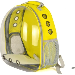 Pet Pretty Astronot Kedi Köpek Sırt Taşıma Çantası Sarı