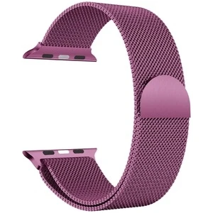 Apple Watch Uyumlu Seri 3-4-5-6-SE Premium 42-44 mm Metal Milano Kordon - Mor