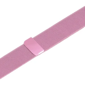 Apple Watch Uyumlu Seri 3-4-5-6-SE Premium 42-44 mm Metal Milano Kordon - Pembe