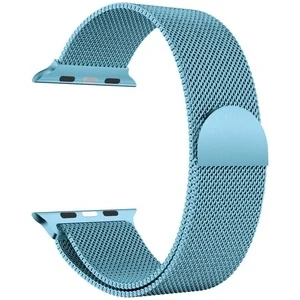 Apple Watch Uyumlu Seri 3/4/5 Premium Metal Milano Kordon 38-40 mm - Turkuaz