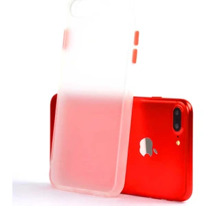 Case 4U Apple iPhone 7-8 Plus Kılıf Mat Yüzey Defence Silikon Fri Arka Kapak Şeffaf