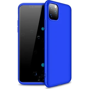 Case 4U Apple iPhone 11 Pro Max Kılıf 3 Parçalı Tam Koruma Sert Mika Ays Kapak Lacivert