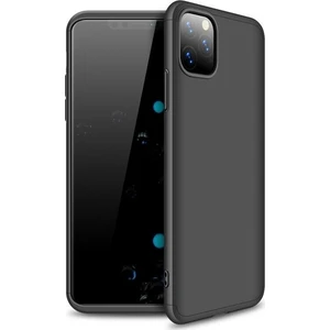 Case 4U Apple iPhone 11 Pro Kılıf 3 Parçalı Tam Koruma Sert Mika Ays Kapak Siyah