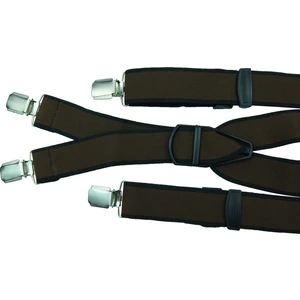 Kemer Sepeti Kahve Renkli Dört Klipsli Pantolon Askısı