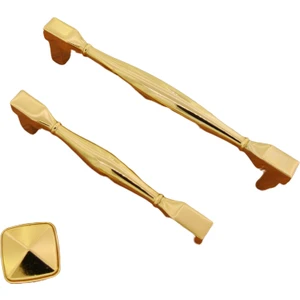 Kare Altın Kulp 128 mm Dolap Mobilya Mutfak