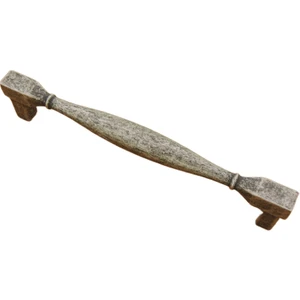 Kare Antik Gümüş Kulp 128 mm Dolap Mobilya Mutfak