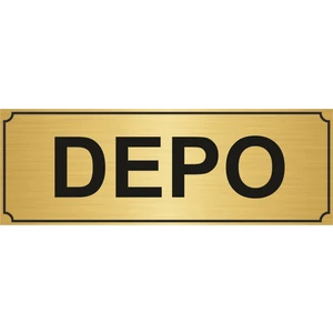 Özarslan DizaynDepo Yönlendirme Levhası Altın 5 x 20 cm