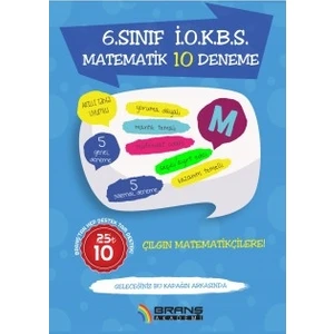 Branş Akademi 6. Sınıf Iokbs Matematik 10 Deneme