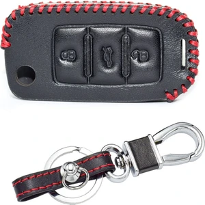 Volkswagen Polo, Golf, Passat, Touran, Bora Deri Anahtar Kılıfı (3 Buton)