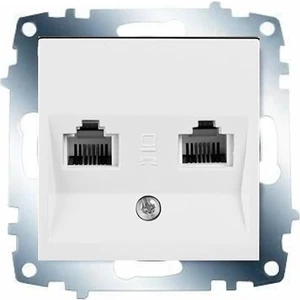 Karre Beyaz 2Xrj11 Numeris Telefon Prizi Cat3 Mekanizma