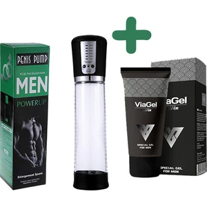 Şarjlı Emiş Gücü Yüksek Penis Pompası + Viagel