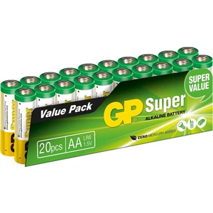 Gp Süper Alkalin Aa/lr6 Boy  Kalem Pil 20'li Paket