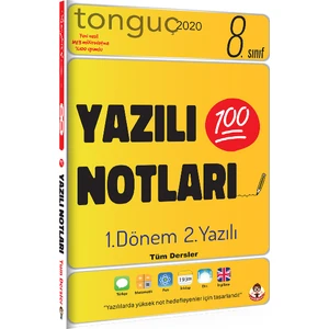 Tonguç Akademi 8. Sınıf Yazılı Notları