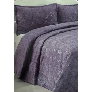 Yatak Örtüsü Çift Kişilik Ipeksoft Bade Koyu Gri