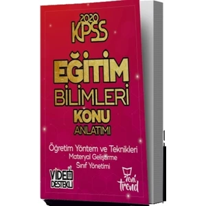 2020 KPSS Eğitim Bilimleri Öğretim Yöntem ve Teknikleri Konu Anlatımı