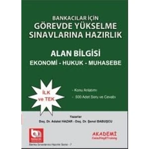 Bankacılar İçin Görevde Yükselme Sınavlarına Hazırlık - Alan Bilgisi