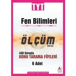 Delta Kültür Yayınevi TYT Fen Bilimleri Ölçüm Serisi 450 Soruyla Konu Tarama Föyleri
