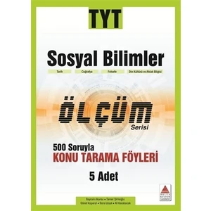 Delta Kültür Yayınevi TYT Sosyal Bilimler Ölçüm Serisi 500 Soruyla Konu Tarama Föyleri