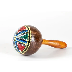 Dünyadan Hediyeler Hindistan Cevizi Renkli Marakas Müzik Aleti