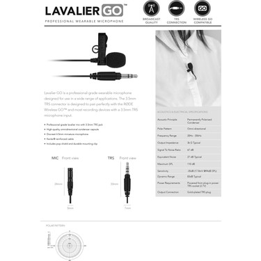 Rode Lavalier Go Fiyatı, Taksit Seçenekleri ile Satın Al