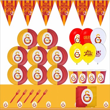 Bayhesaplı Galatasaray Doğum Günü Parti Seti 8 Kişilik Fiyatı