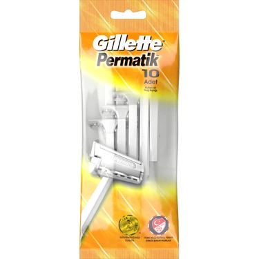 Gillette Kullan At Tıraş Bıçağı Uzun Tüyleri Kolayca Tıraş Eder 10 Adet Hassas Cilt