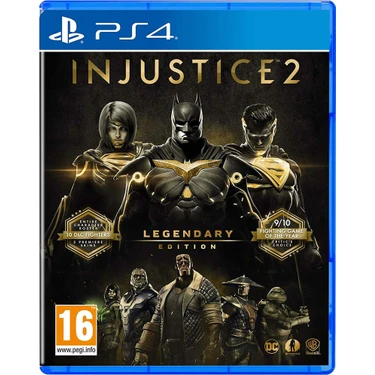 Wb Games Injustice 2 Legendary Edition PS4 Aksiyon Dövüş Oyunu Avrupa PAL İngilizce Dil