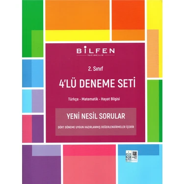 Bilfen Yayıncılık  2. Sınıf 4'lü Deneme Seti