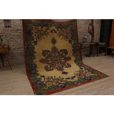 K0011825 Yesil El Dokuma Vintage Hali 178 Cm X 291 Cm