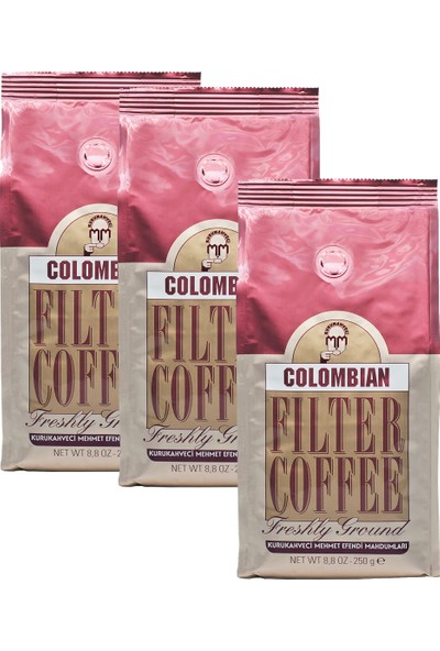 Mehmet Efendi Colombian Filter Coffee 250 gr Öğütülmüş x 3'lü