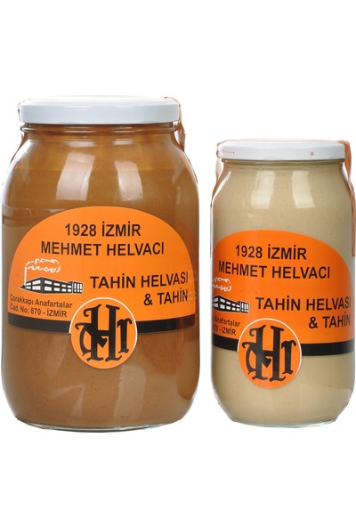 1928 Mehmet Helvacı Çifte Kavrulmuş Tahin, 2 Kg, 1928 Mehmet Helvacı & Tahin, 1 Kg, 1928 Mehmet Helvacı