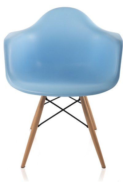 Dorcia Home Kolçaklı Mavi Eames Sandalye - Cafe Balkon Mutfak Sandalyesi