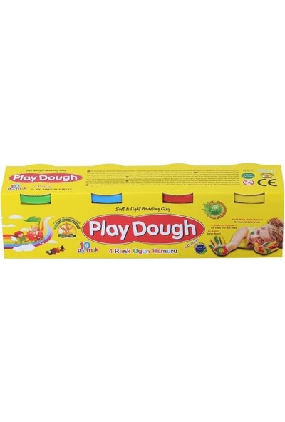 On Parmak Play Dough 4 Renk Oyun Hamuru 520 Gr.