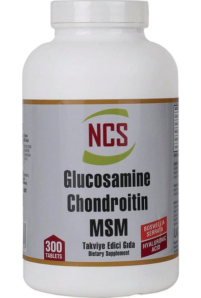 Ncs Glucosamine Chondroitin Msm Hyaluronic Acid Bosvella 300 Tablet