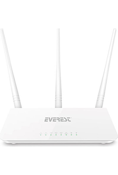 Everest EWR-F303 300Mbps 2.4GHz 3x 5dBi Anten 1x WAN 3x LAN Repeater+AP+WISP Destekli Wireless Router (modem değildir)