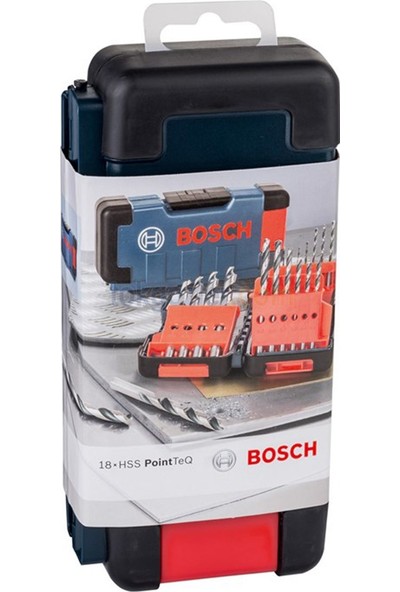 Bosch Hss Pointteq 18'li Toughbox Metal Delme Set