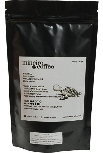 Mineiro Coffee Single Origin Etiyopya Sidamo Öğütülmüş Filtre Kahve 250 gr.