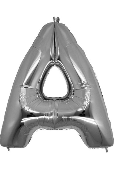 Bursapazarı 40 x 100 cm Folyo Harf Balon Gümüş A